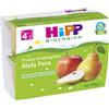 HiPP Frutta Grattugiata Biologica Mela e Pera dai 4+ Mesi, 4 x 100g