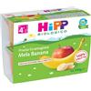 HiPP Frutta Grattugiata Biologica Mela e Banana dai 4+ Mesi, 4 pezzi