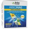 ARKOFARM Arkomag Triplo Magnesio Integratore per Stanchezza e Crampi 20 Bustine Limone