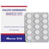 Marco Viti Calcio Carbonato Integratore Alimentare, 60 Compresse 500 mg