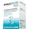 BAUSCH & LOMB-IOM SpA Hyalucross Plus Gocce Oculari Occhio Secco, 20 flaconcini