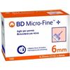 CORMAN SpA Becton Dickinson BD Microfine+ G31 6 mm Ago Per Penna Da Insulina 100 Pezzi