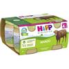 HiPP Biologico Omogeneizzato di Manzo dai 4+ Mesi, 4 x 80g