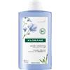 Klorane Fibre Di Lino - Shampoo Volumizzante per Capelli Sottili, 400ml