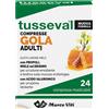 MARCO VITI Tusseval Gola Adulti Integratore Alimentare, 24 Compresse Masticabili