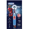 Oral-B PRO Kids 3+ Spazzolino Elettrico Ricaricabile Marvel Spider-Man 2 Testine