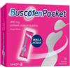 Buscofenpocket 400mg con Ibuprofene Analgesico Contro i Dolori da Ciclo, 10 Bustine