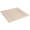 Piatto piano quadrato in bagassa ecru cm 20x20 (50 pezzi) - Ecru' - Bagassa (100% Fibra Di Canna Da Zucchero)
