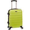Rockland Melbourne Hardside - Trolley espandibile con ruote girevoli, Lime, Taglia unica, Melbourne Hardside - Rotolo per bagagli espandibile