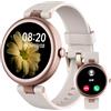 SHANG WING Smartwatch Donna Piccolo Rotondo Risposta Chiamate per Android iOS Orologio Contapassi Cardiofrequenzimetro da Polso Saturimetro Orologio Fitness Notifiche 100+ Modalità Sportive