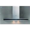 Silverline Cappa Cucina Filtrante a Parete Larghezza 90 cm Funzione Anticondensa colore Inox + Vetro Nero - 3173.9.733.03
