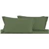 Bossi Coppia federe BOSSI 2 volani 83x52 282 VERDE SALVIA