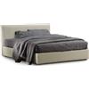 Nuvola Letto imbottito Brancusi - Giroletto 28cm 90x200 / Bianco latte (cod. 111) / Senza contenitore
