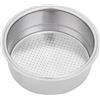 Fdit Ciotola Filtro per Macchina da caffè Filtro per caffè in Acciaio Inossidabile a Doppio Strato Filtro pressurizzato per cestello Accessori per Macchine da caffè(2#)