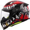 LS2 CASCO INTEGRALE LS2 FF812 KID PUNK GREY RED | LS2