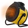 Wintem Termoventilatore in Ceramica 2000W - Stufa Elettrica 3 Intensità Regolabili e Funzione Anti Surriscaldamento - Ideale per Camera, Ufficio o Bagno - Compatto e Facile da Spostare 25,5x19x30,5cm