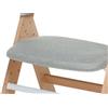 FOPPAPEDRETTI Cuscino Seduta Adulto per Sedia Stile Grey Melange Mammamia Collection Foppapedretti