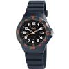 Excellanc Orologio per bambini con cinturino in silicone, 10 bar, Elementi blu/nero e arancione