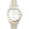 Timex Orologio da donna Trend da 36 mm, cinturino in acciaio inox bicolore con quadrante bianco, cassa bicolore TW2V68500
