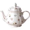 Villeroy & Boch, Petite Fleur Teiera Bianco, Lavabile in Lavastoviglie, Adatto per Microonde, Stoviglie, Ceramica, Porcellana Premium