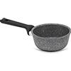 ILLA Planeta Casseruola un manico Antiaderente 16 cm adatta per Induzione in Alluminio 100% riciclato, Made in Italy