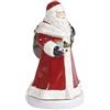 Villeroy & Boch Nostalgico Melody Babbo Natale Figura Girevole, Statuetta Decorativa Raffigurante Babbo Natale in Porcellana Dura, Metallo, Plastica, Multicolore