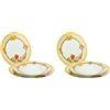 THUN-Set 6 Piatti Country con Bordo Floreale
