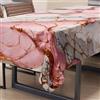 PETTI Artigiani Italiani - Tovaglia Antimacchia Rettangolare Copritavolo Cucina Elegante Effetto Marmo Rosa X12 Posti (140x240 cm) 100% Made in Italy