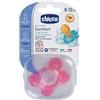 ARTSANA CHICCO Chicco Succhietto Physio Comfort Silicone Girl ml6 - 12 mesi 2 Pezzi