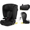 KINDERKRAFT Seggiolino auto FIX2GO Black con Sensore elettronico di installazione SAFERIDE SENSOR