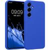 kwmobile Custodia Compatibile con Samsung Galaxy A55 5G Cover - Back Case per Smartphone in Silicone TPU - Protezione Gommata - Blu Baltico