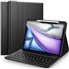 EYERIYO Custodia con Tastiera iPad Air 11 M3 2025/Air 11 M2 2024/ 5a 10,9 2022/ 4a 10,9 2020, Slim Cover Supporto Pencil con Bluetooth Italiano QWERTY Tastier