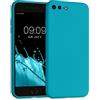 kwmobile Custodia Compatibile con Apple iPhone 7 Plus/iPhone 8 Plus Cover - Back Case per Smartphone in Silicone TPU - Protezione Gommata - celeste scuro
