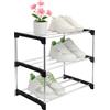 ZMDMAH 3 livelli scarpiera bassa, 42 x 34 x 25 cm scarpiera piccola, porta scarpe salvaspazio, scarpiera salvaspazio slim, portascarpe da armadio, shoe rack scarpiera per esterni per corridoio, soggiorno