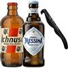 Sicilia Bedda - Box Degustazione BIRRA ICHNUSA NON FILTRATA e BIRRA MESSINA CRISTALLI DI SALE - Con Elegante Apribottiglia (20 Bottiglie da 50 CL)