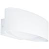 Eglo LED lampada da parete Maccacari, 1 fiamma, minimalista, spot interno | in alluminio, acciaio e plastica, lampada soggiorno e corridoio bianca trasparente