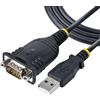 StarTech.com Cavo Adattatore USB a Seriale 1 m - Convertitore da USB a Porta COM, Cavo USB Seriale RS232/DB9 Maschio con Chipset Prolific IC per PLC/Stampanti/Scanner - Windows/Mac (1P3FP-USB-SERIAL)