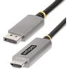 StarTech.com Cavo adattatore DisplayPort HDMI da 2m, 8K 60Hz, 4K 144Hz, HDR10, convertitore video attivo da DisplayPort 1.4 a HDMI 2.1, Da desktop DisplayPort a monitor HDMI M/M (133DISPLAYPORTHDMI21)
