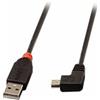 Lindy 31972 - Cavo USB 2.0 Tipo A / Mini-B ad angolo, 2m