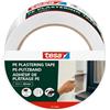 tesa Nastro per Intonaco in PE - Nastro per mascheratura di qualità - Per la protezione durante l'intonacatura all'esterno - Resistente alle temperature - Bianco - 33 m x 50 mm