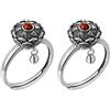 TBEONE 2 anelli buddisti tibetani con ruota di preghiera Om in ottone Lotus Mantra anello anello portafortuna anelli ruotano e decomprimono abbigliamento retrò e accessori