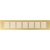 Repa Market Griglia di Ventilazione Designer Oro 400 x 60mm (Dimensioni del Telaio) - Copertura Decorativa in Alluminio per Presa d'Aria per Armadio, Porta, Pavimento - Elegante Registro di