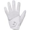 Under Armour Guanto da golf Iso-Chill Standard da donna, (100) Bianco/Halo Gray/Halo Gray, Mano destra Media