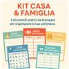 Kit Casa & Famiglia - 6 Planner Stampabili per Organizzare la Settimana e le Finanze PDF da scaricare e stampare