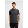 BOSS per uomo. 50506373 T-shirt con logo a contrasto grigio [3236482], Casual, Cotone, Manica corta