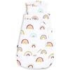 Snuz Sacco nanna con cerniera per pannolini, per un facile cambio del pannolino, in cotone super morbido, con bottoni automatici, conforme agli standard di sicurezza britannici, arcobaleno, 1 Tog,