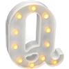 JANDEI - Lettere LED, Numeri Luminosi, Figura a Cuore, 22cm, con Luce Calda per Decorazione e Atmosfera, Luci Notturne Scrivania, Compleanni, Matrimoni, Vetrine. Funzionano con batterie AA (Q)