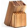 Coninx Ceppo Coltelli da Cucina in Legno Acacia - Porta Coltelli Cucina - Ceppo Coltelli Vuoto - Blocco Coltelli Universale senza Coltelli - 13 x 19.5 x 23 cm