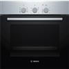 Bosch Forno Elettrico da incasso Ventilato con Grill Capacità 66 Litri Classe energetica A Larghezza 60 cm colore Acciaio Inox - HBF011BR0J Serie 2