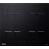 De Longhi Piano Cottura a Induzione 4 Fuochi Vetroceramica colore Nero - YLI 60